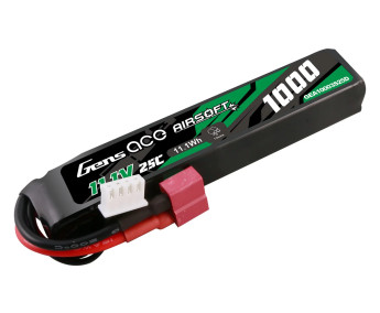 Airsoft Gens Ace LiP3 - 3S 1000mAh 11.1V 3S1P (25C) s konektorem T-Dean