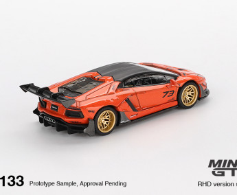 1:64 Lamborghini Aventador LB-WORKS Limited Edition Orange MDX 2025
