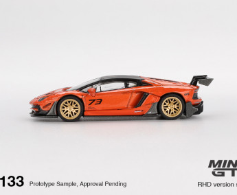 1:64 Lamborghini Aventador LB-WORKS Limited Edition Orange MDX 2025