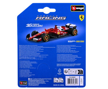 Bburago – FORMULA RACING Ferrari SF-25.2025, 16 Charles Leclerc, 1:64