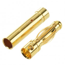 4 mm gold-plated plug, price per pair